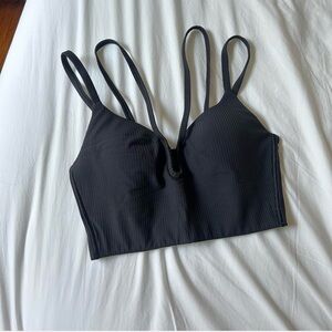 Lululemon black strappy bra